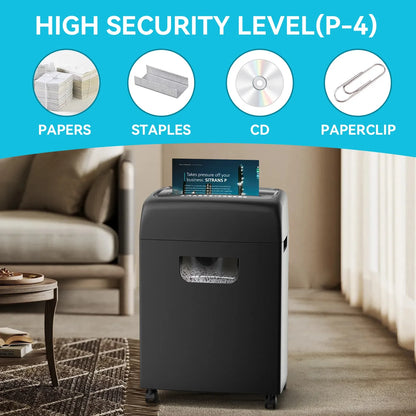 18-Sheet High Security Level P-4 Heavy Duty Paper/Card Shredder