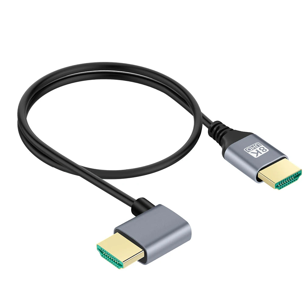 90 Degree Male To Male HDMI Cable