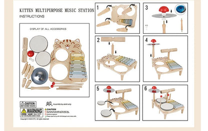 Children's wooden percussion instrument