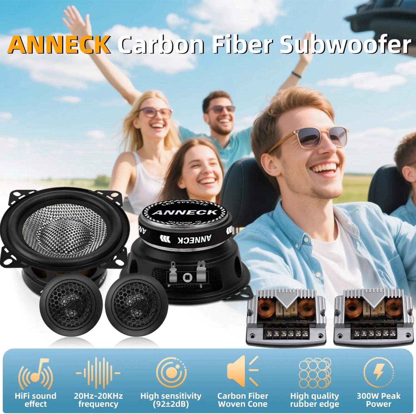 4 Inch Component Car Speakers