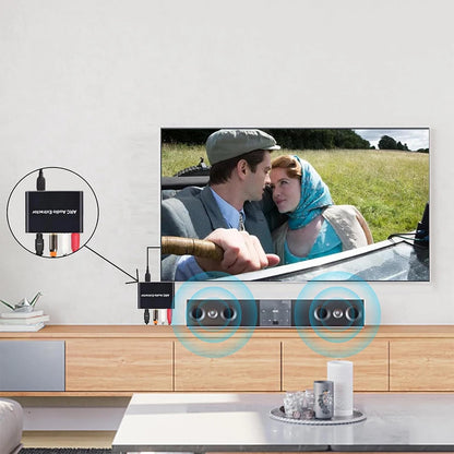 HDMI-Compatible ARC Audio Extractor Adapter