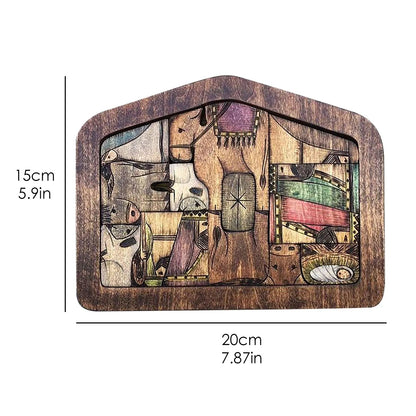 Wooden Jesus Nativity Set Table Puzzle