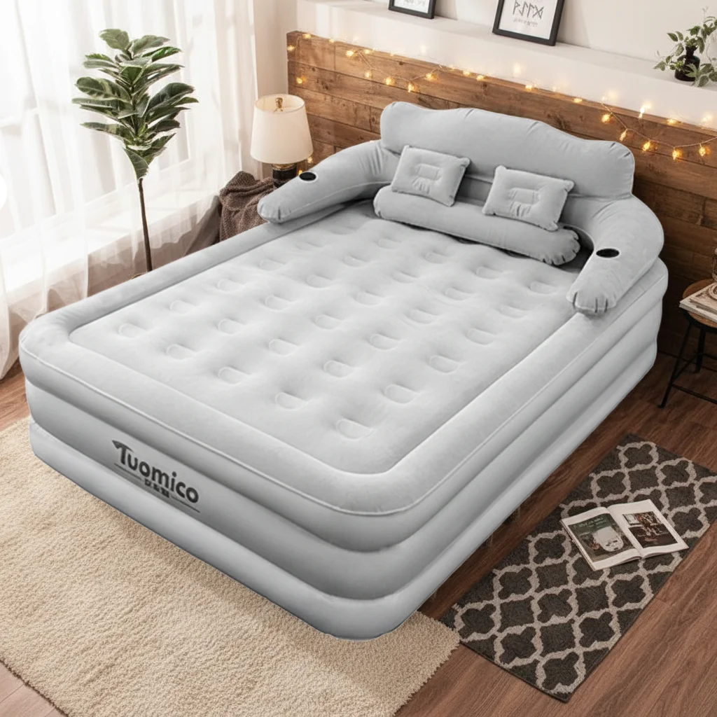 2 Persons Inflatable Mattress for Indoor Outdoor Use Air Cushion