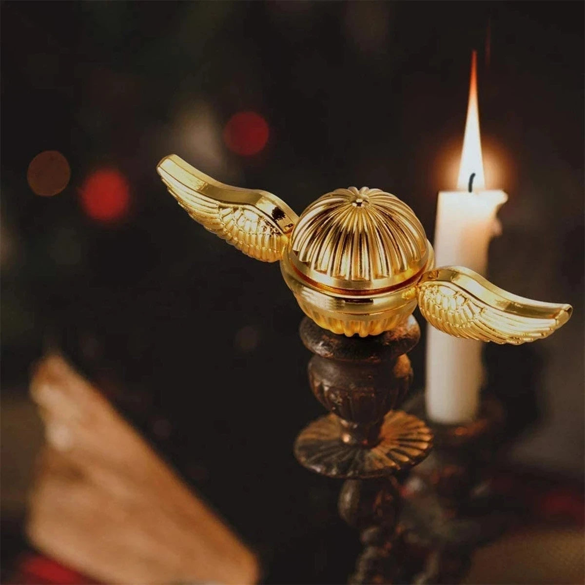 Golden Snitch Cupid Fidget Spinner Anti-stress Hand Rotation Fidget Toys Angel Wings Hand Spinner Metal Toys For Kids Gift