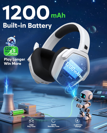 Wireless Headset with Charging Station for Headset