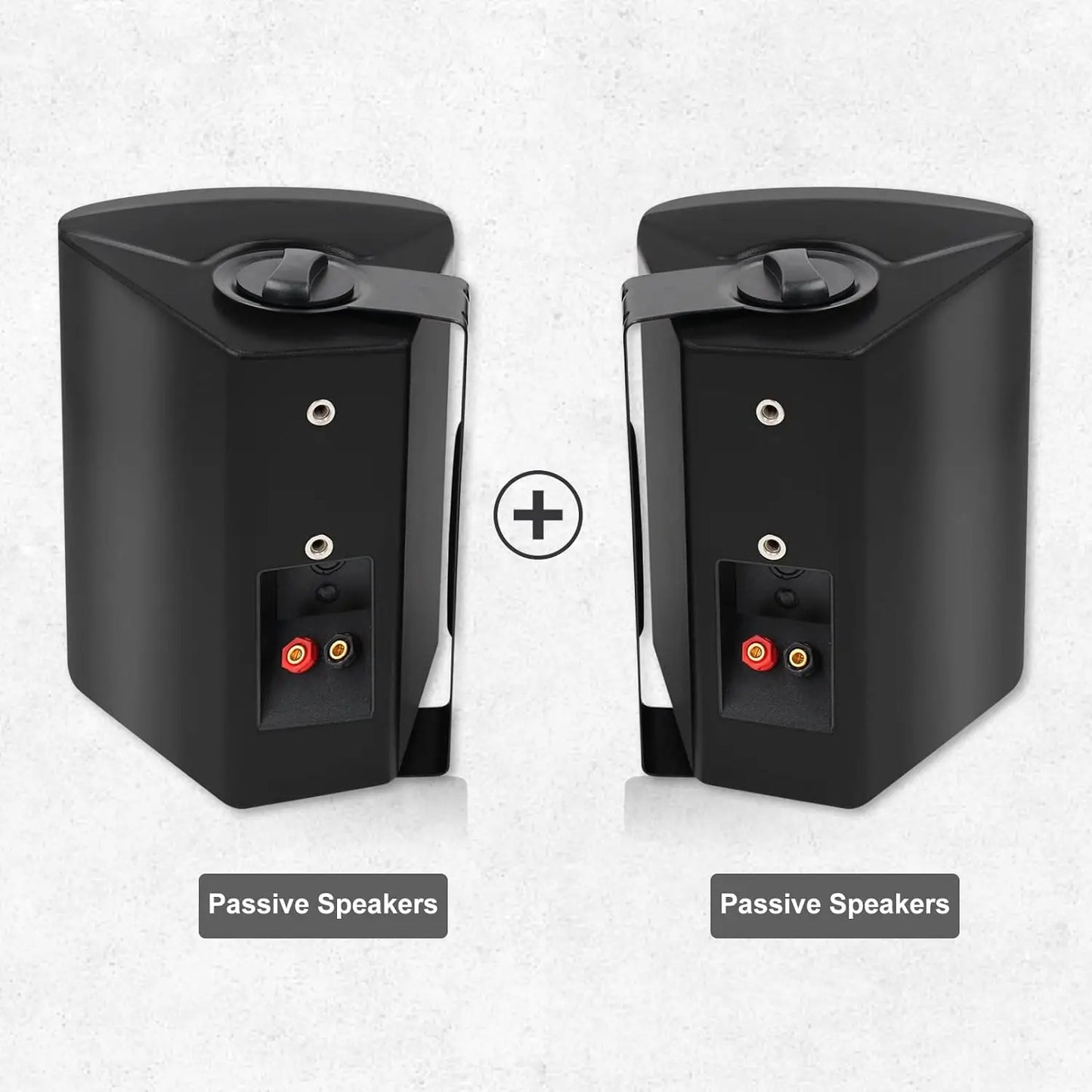 2PCS 300W 5.25'' Outdoor Waterproof Passive Speakers