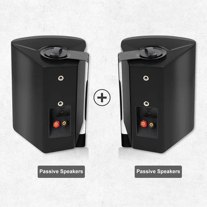 2PCS 300W 5.25'' Outdoor Waterproof Passive Speakers