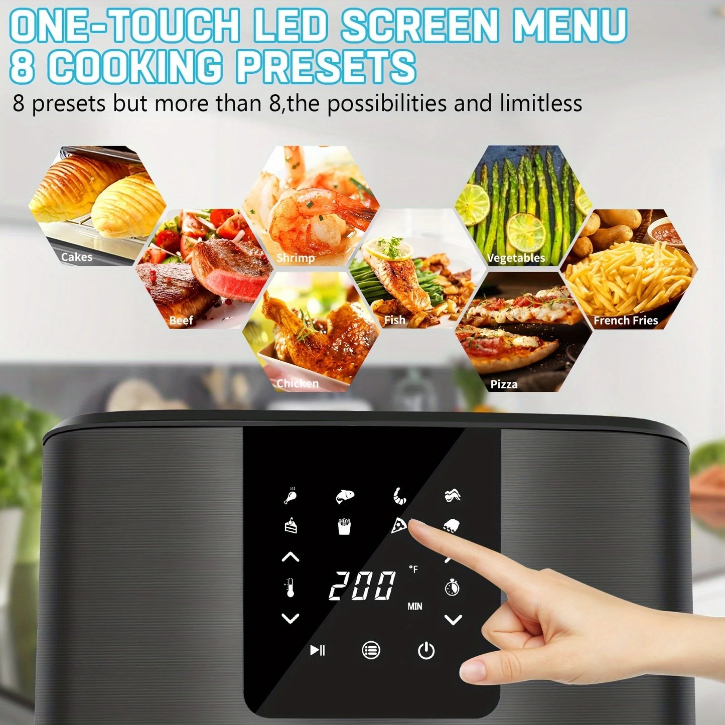 7QT Air fryer With Digital Touch Screen