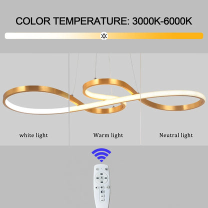 Nordic LED Pendant Ceiling Light - Art Design Minimalist Hanging Light Fixture Indoor Lighting