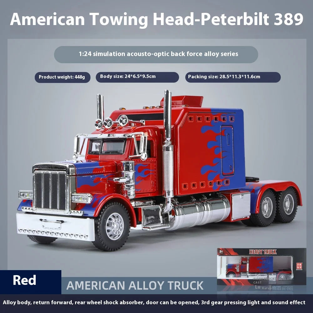 1:24 Scale Peterbilt 389 model, with lighting and sound