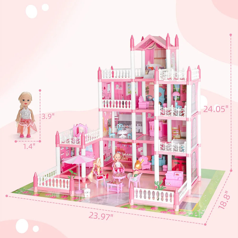 3D Princess Castle Villa Children's Play House