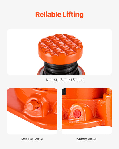 20, 30, or 50 Ton Hydraulic Bottle Jack