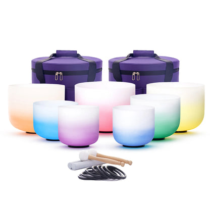 7-12 or 6-12 Inch Crystal Singing Bowls