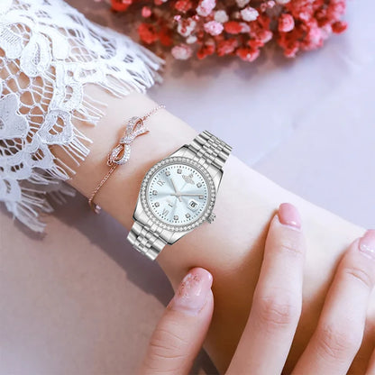 Women Watch Waterproof Retro Pink Hand