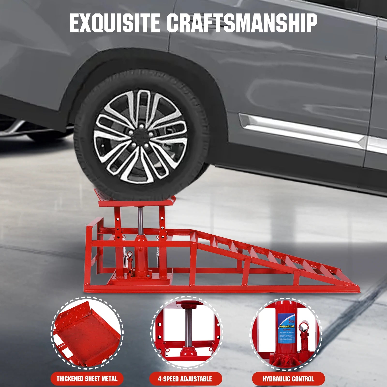 5 Ton Heavy Duty Hydraulic Lift Car Ramps