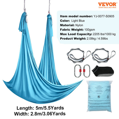 5.5 Yards Aerial Yoga Hammock & Swing Nylon Fabric