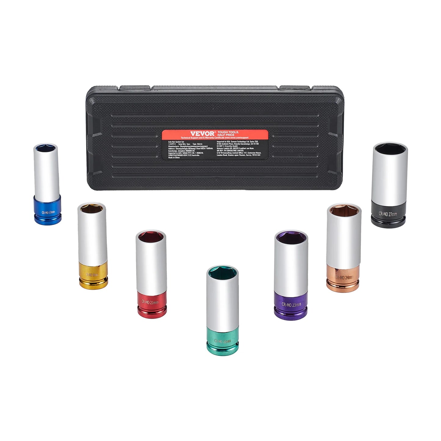 Lug Nut Impact Socket Set 1/2inch Drive