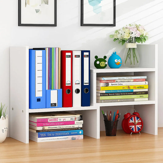 Desktop Organizer With Adjustable Shelves