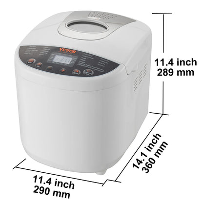 2/3 LB Bread Maker 15-in-1 Dough Machine