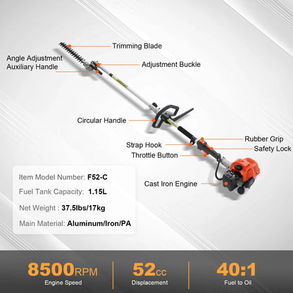Gas 52CC 6-in-1 Multi-Functional Trimming Tools