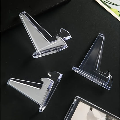 12Pcs Acrylic Display Stand for Pokemon/Baseball Card or Commemorative Challenge Coins