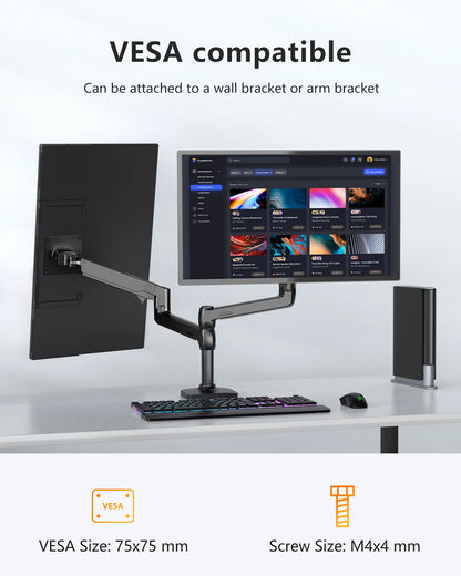 21.5 inch 120Hz Computer Gaming Monitor w/ 180° Adjustable Stand 1080P HDR Portable Display USB-C HDMI For Desktop