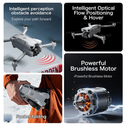 RC Quadcopter Drone 8K HD Aerial Photography Remote Control Aircraft Dual Camera WIFI GPS Three Sided Obstacle Avoidance