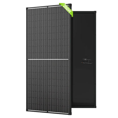12.8V 200W Monocrystalline Solar Panel Module Off Grid PV Power Cells Waterproof for Roof Home Off Grid