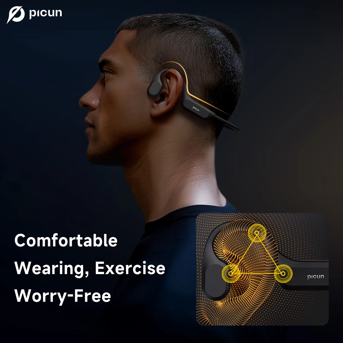 Wireless Bone Conduction Headset With IPX8, 32GB, and Bluetooth 5.4