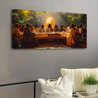 Gorgeous black Last Supper canvas wall art