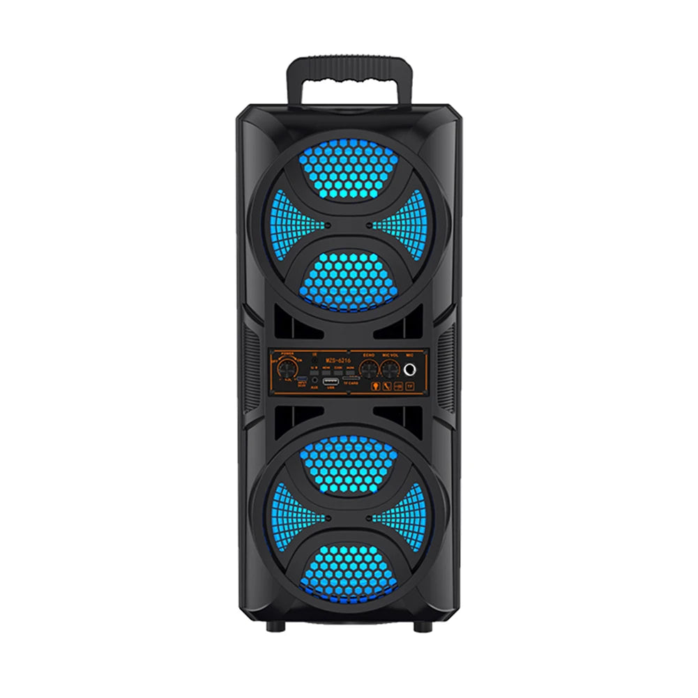 BT Portable Speaker with Double Subwoofer