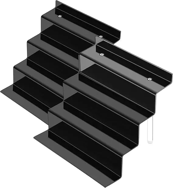 4 Tier Black shelves for Cupcakes ,Perfumes, Figurines, Display Stand Risers Shelf for Decoration and Organizer