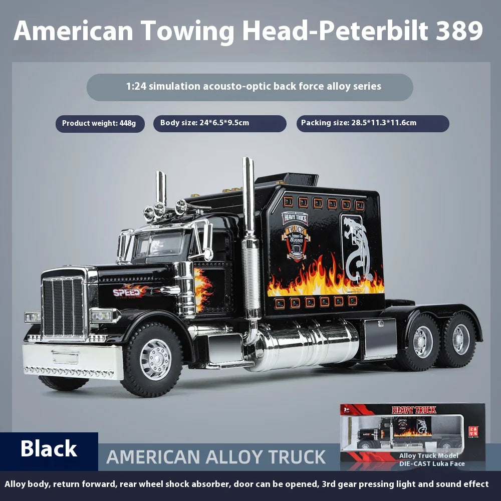 1:24 Scale Peterbilt 389 model, with lighting and sound