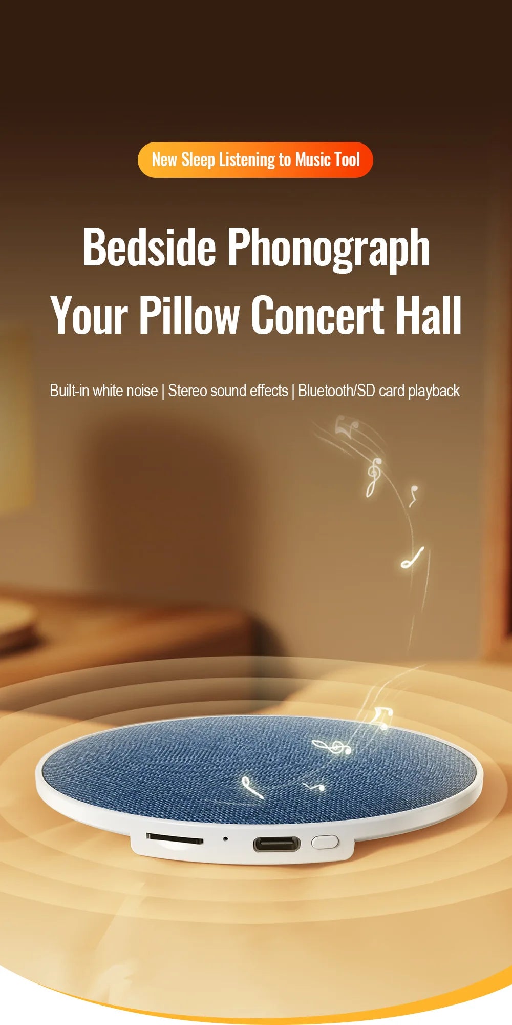 Mini Under Pillow Sleep Speaker