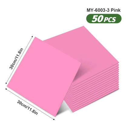 50pcs SXP Floor and Wall Tiles Peel and Stick 11.81x11.81in Self-Adhesive Applies to any Indoor Surface