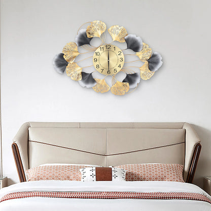 Large Wall Clock for Living Room Decor Gold Clock