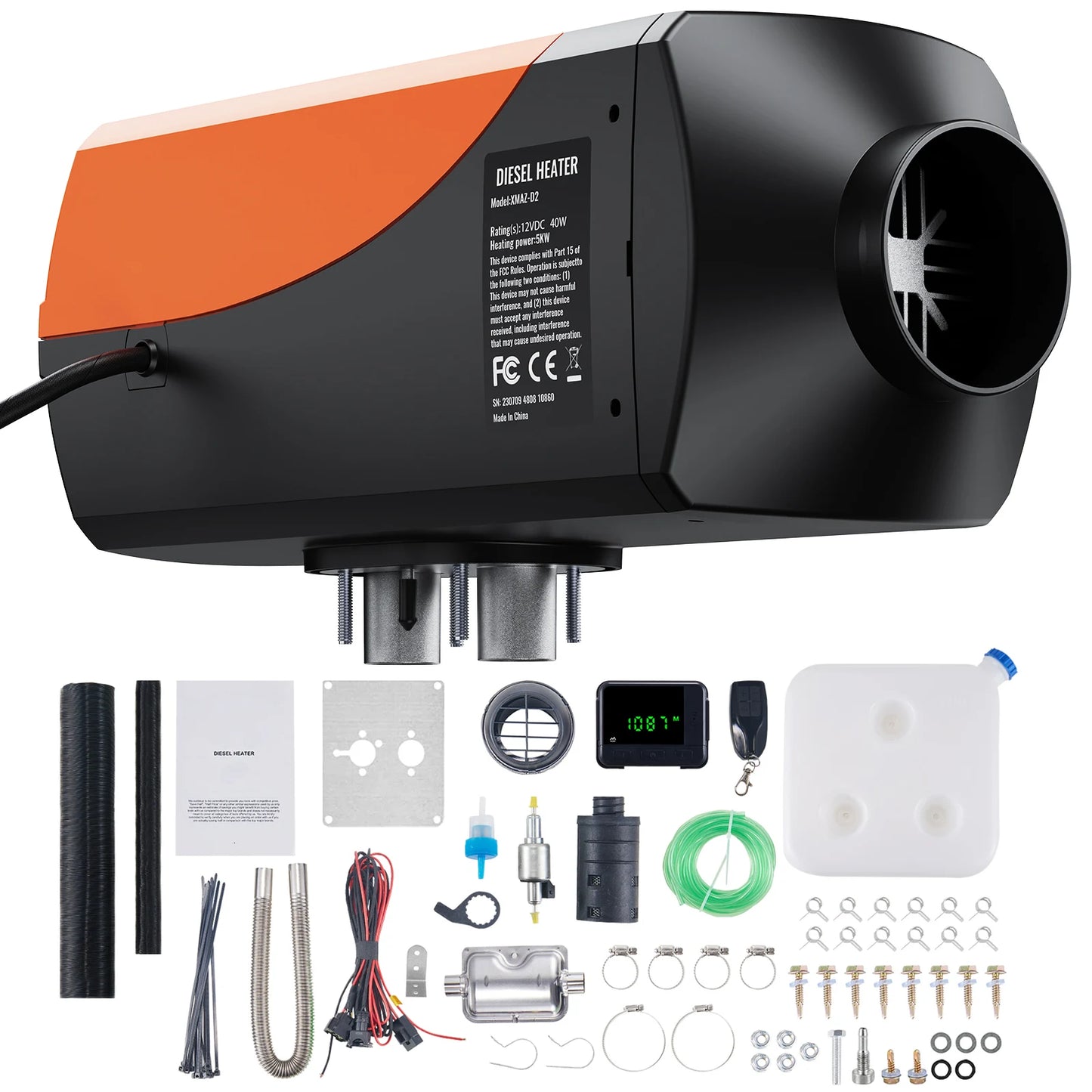 2/5/8KW Diesel Air Heater 12V for Car, Truck, Boat, Bus, Trailer