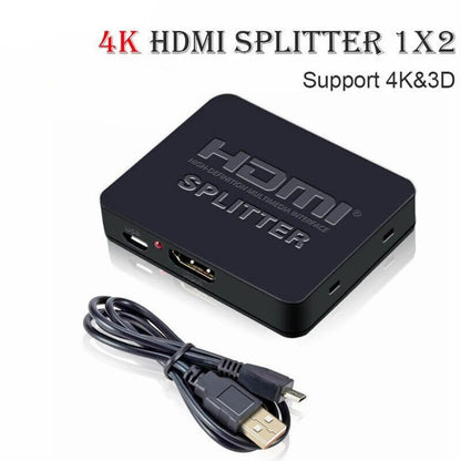 Plug & Play HDMI-Compatible Video Splitter  Switch