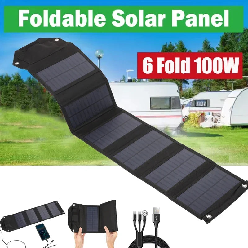 Foldable Solar Panel Power Bank