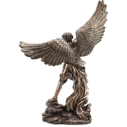Bronze-Finished Resin Statue of Archangel Saint Michael by Veronese Design