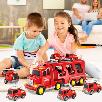 5 In 1 Fire Car Trucks Toddler Toys