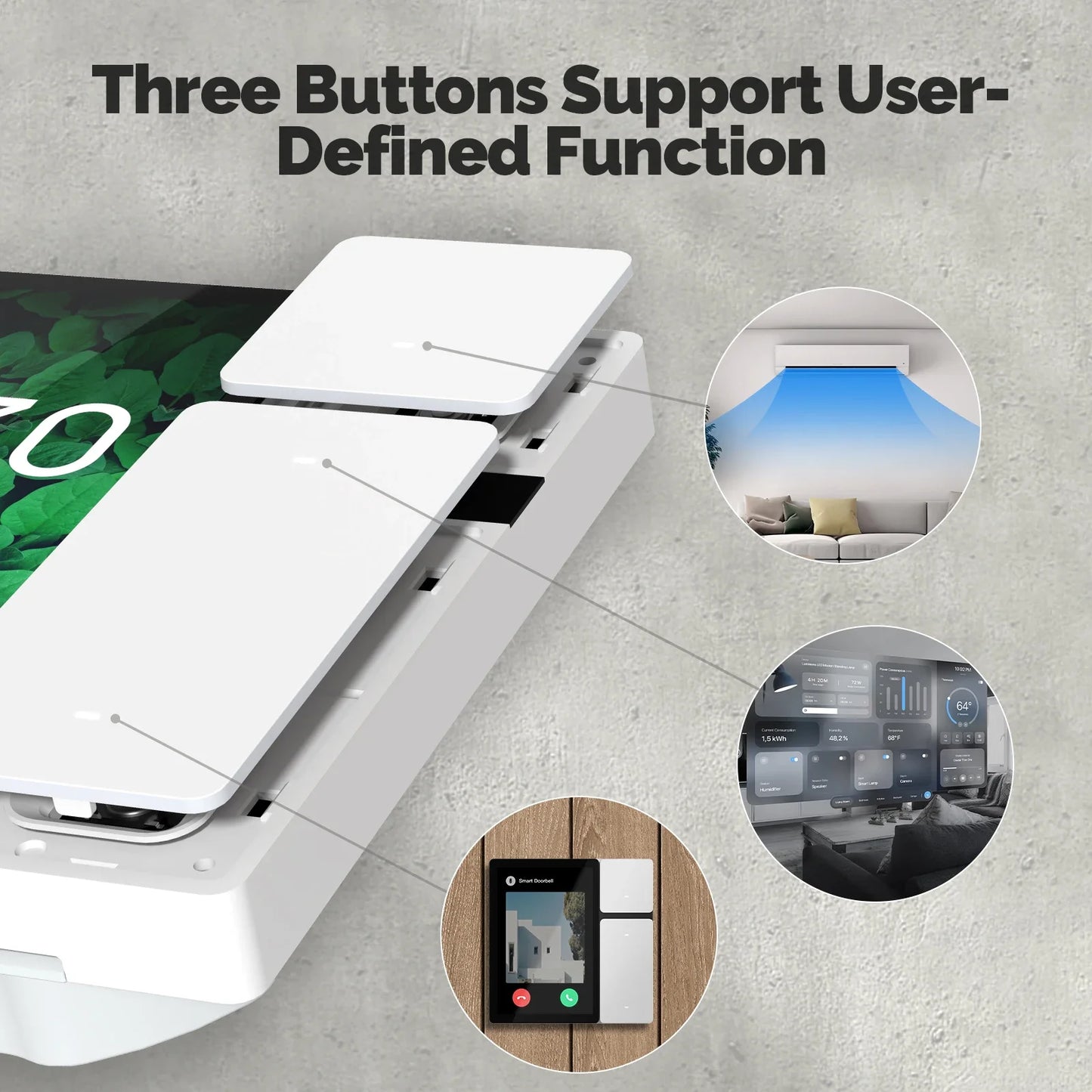 WiFi Smart Device Control Panel With 3.5" Touch Screen