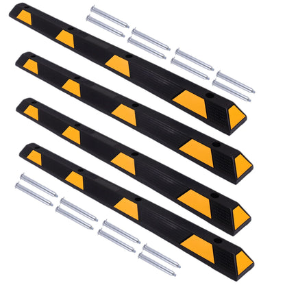 72in Car Parking Stopper W/ Yellow Reflective Stripes