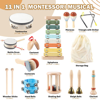 Musical Instruments Montessori Music for Baby 0-24 Months