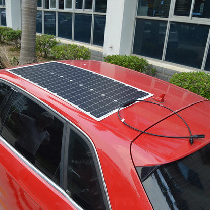 200W Flexible Solar Panels Waterproof Monocrystalline Solar Panel for Home, RV, Boat, and Camping 18V Charge