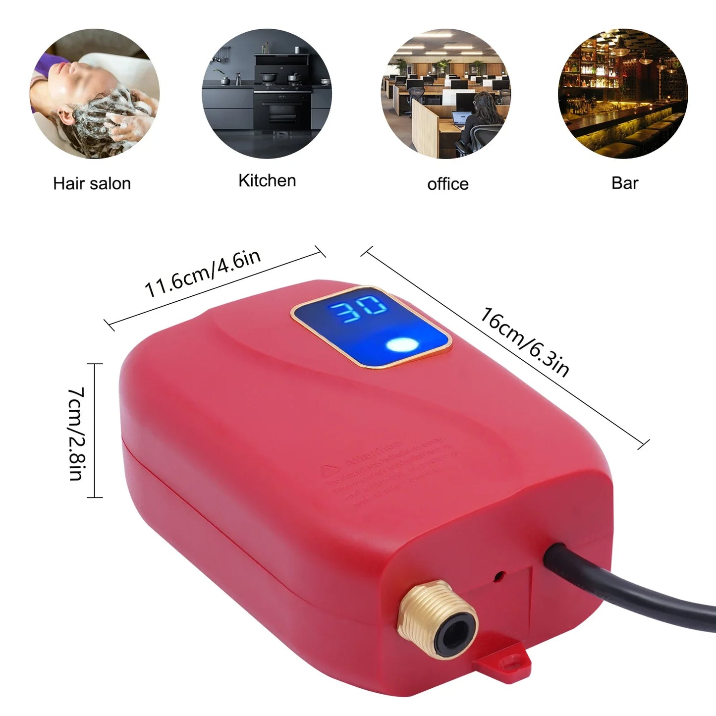 Portable 110V Instant Electric Tankless Hot Water Heater