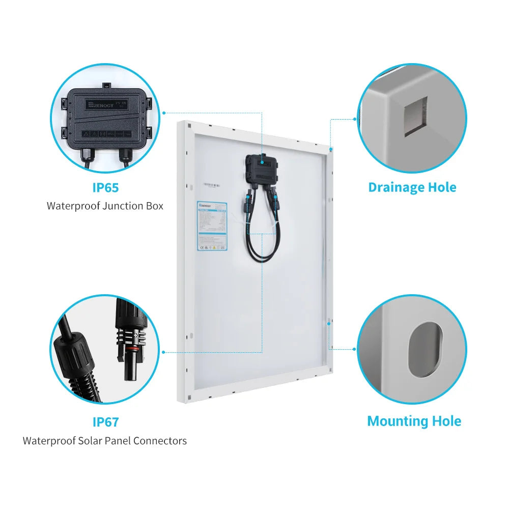 50 Watt Solar Panel  Power Charger