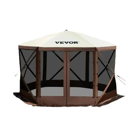 Pop-up Camping Gazebo Shelter 6 Sided 12' x 12' / 10' x 10' Sun Shade Tents & Canopies Camping & Hiking