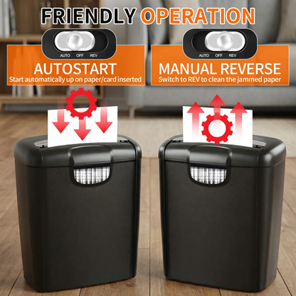 6-Sheet Strip-Cut Paper Shredder