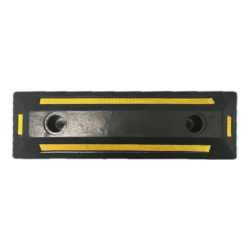 Garage Parking Stops Heavy Duty Rubber Parking Curb Guide With Yellow Reflective Tape Driveway Car Garage Wheel Stopper